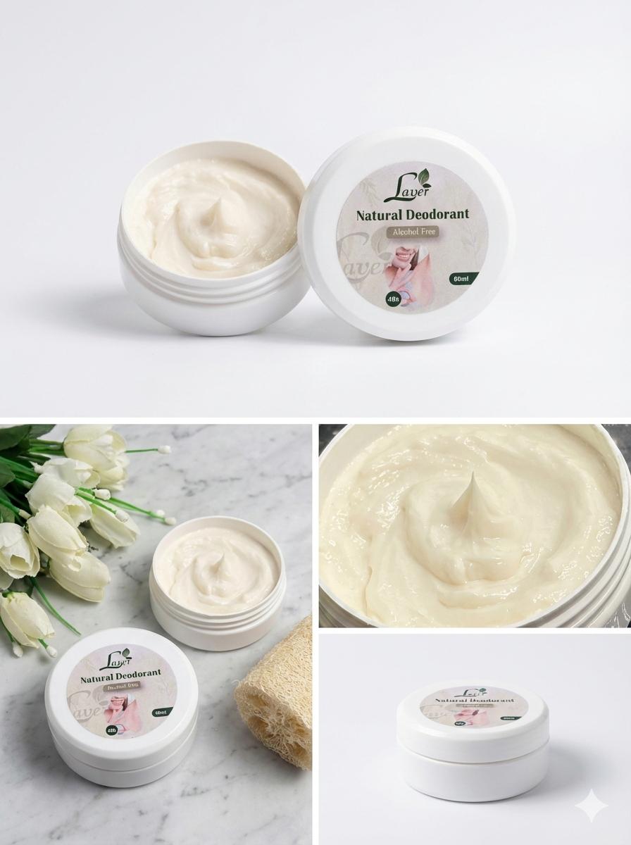 Natural Cream Deodorant - مزيل رائحة العرق كريمي